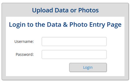 Data and Photo Entry Page