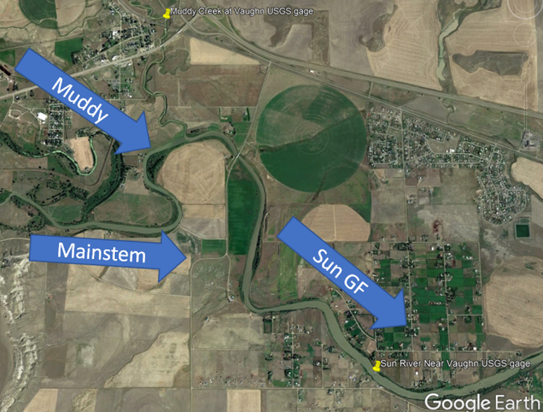 muddy creek tributary map