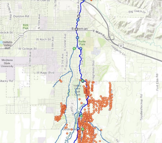 screen shot of ecoli monitoring in Bozeman