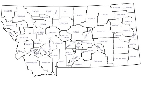 map of montana counties